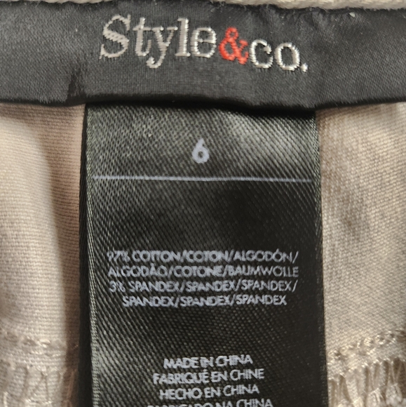Style & Co. - Beige Kahkis - Size 6 - Picture 3 of 3